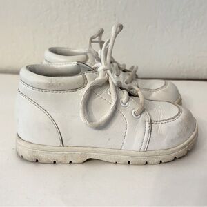 Vintage Kidsmart White High Top Leather Baby/Toddler Shoes Size Size 7.5